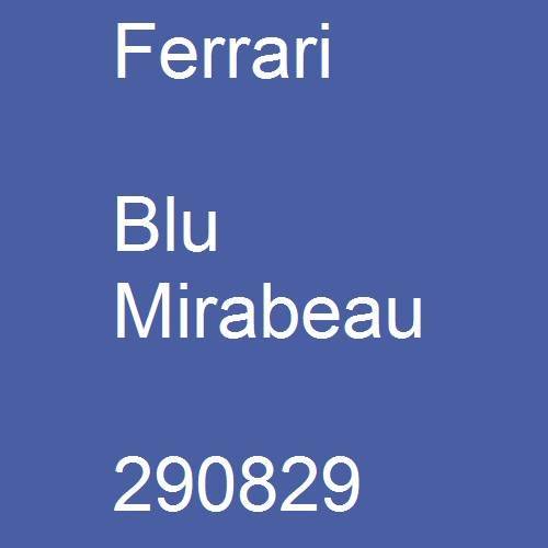 Ferrari, Blu Mirabeau, 290829.